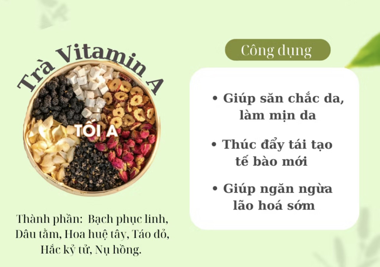Combo Trà Dưỡng Nhan Sáng C Tối A